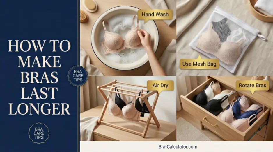 Common mistakes that wear bras out faster including washing heat and daily wear