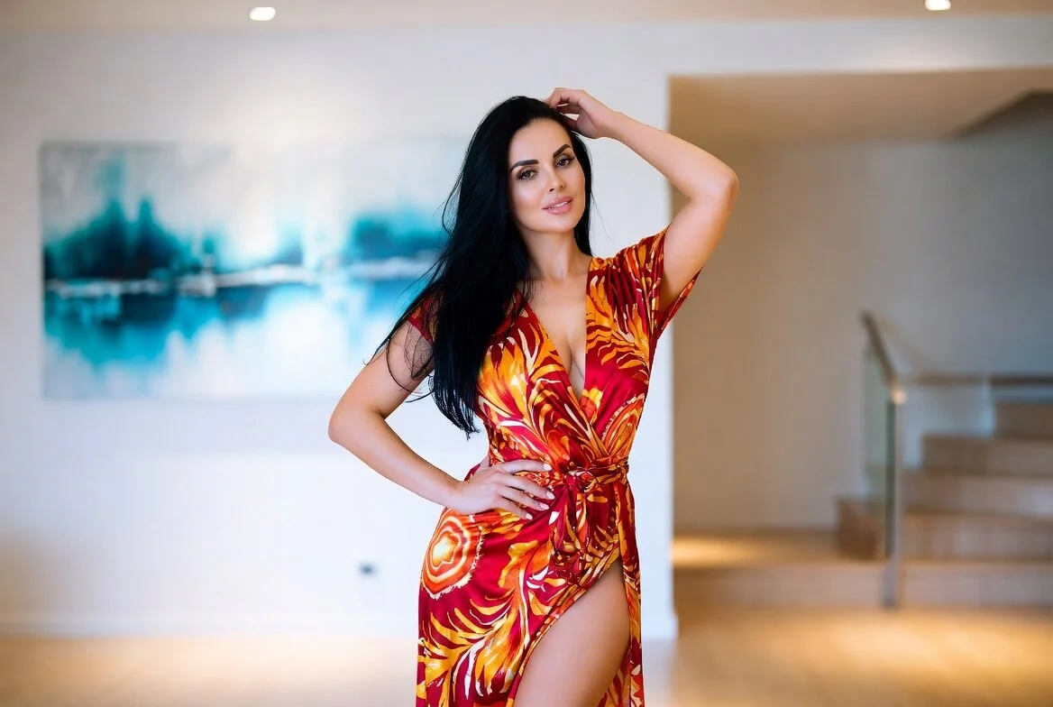 Illustration showing how proper bra fit improves posture and outfit appearance