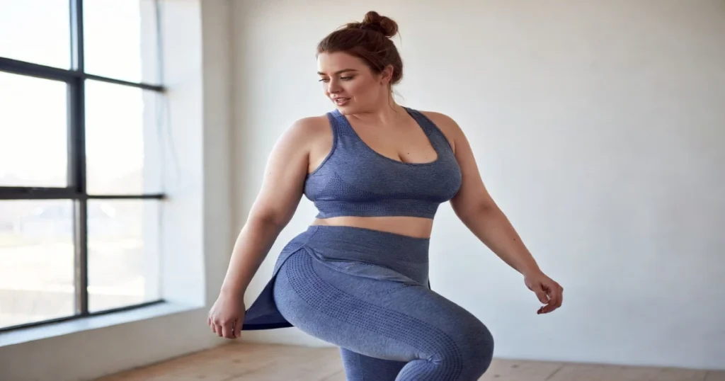 Plus Size Deep Plunge Sports Crop