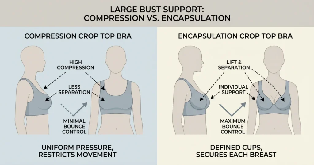 Best Crop Top Bras for Large Busts, Tested and Reviewed
