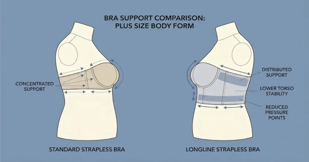 Plus Size Low Back Strapless Bras | Fit, Comfort, and Styling Tips