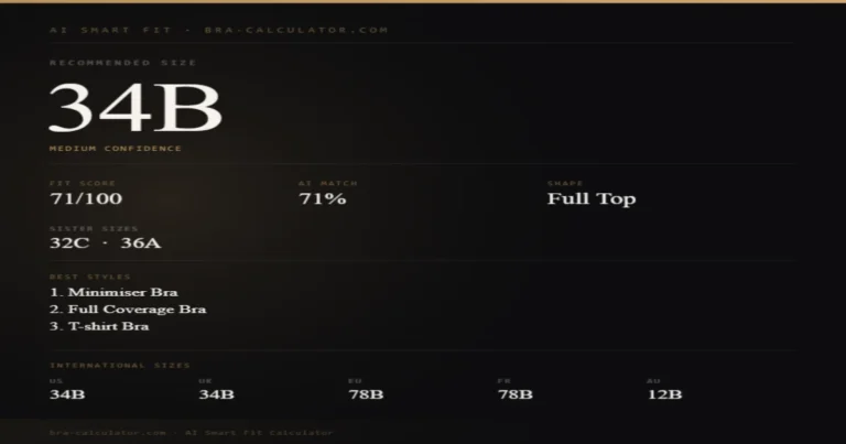AI Smart Fit Bra Calculator