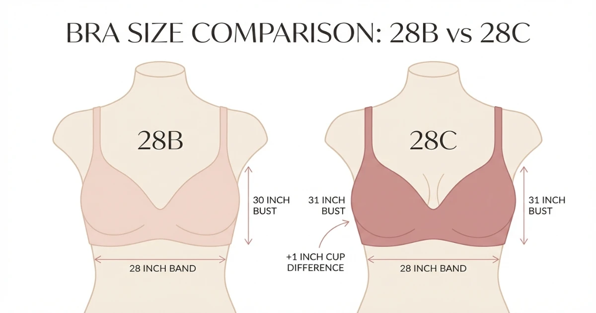 28B vs 28C Bra Size