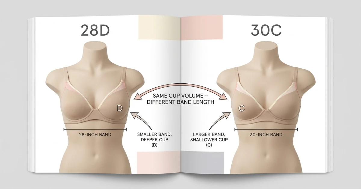 28D vs 30C Bra Size
