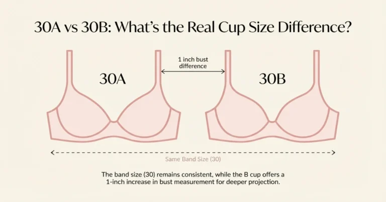 30A vs 30B bra size comparison