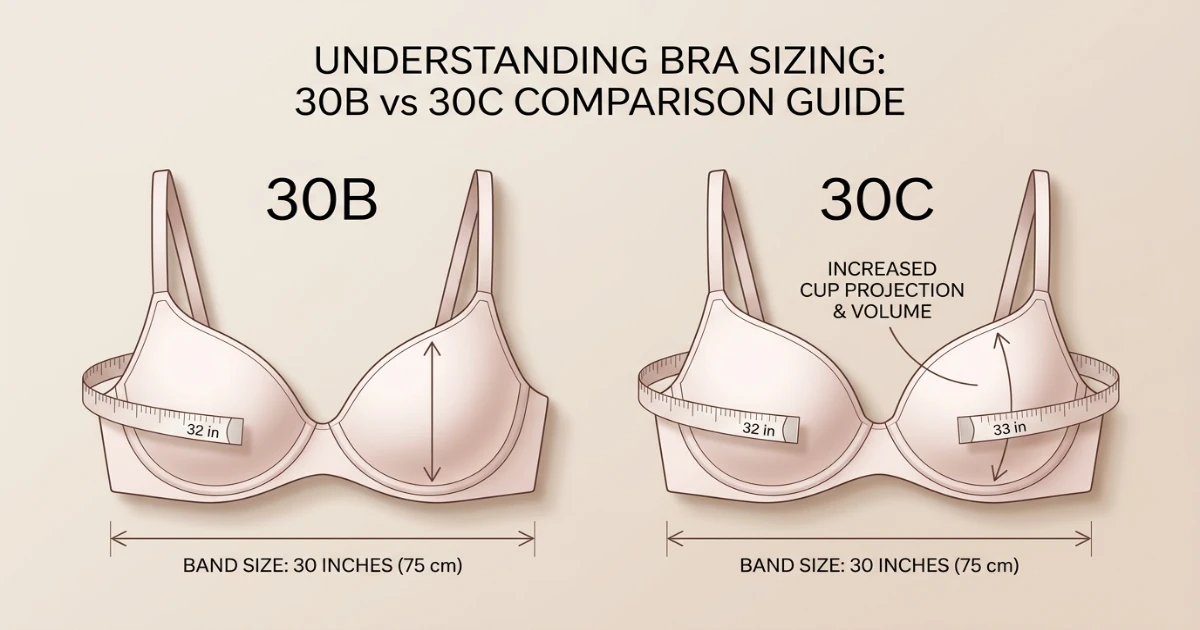 30B vs 30C Cup Size
