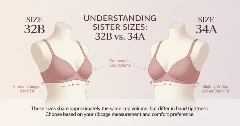 32B vs 34A Sister Size