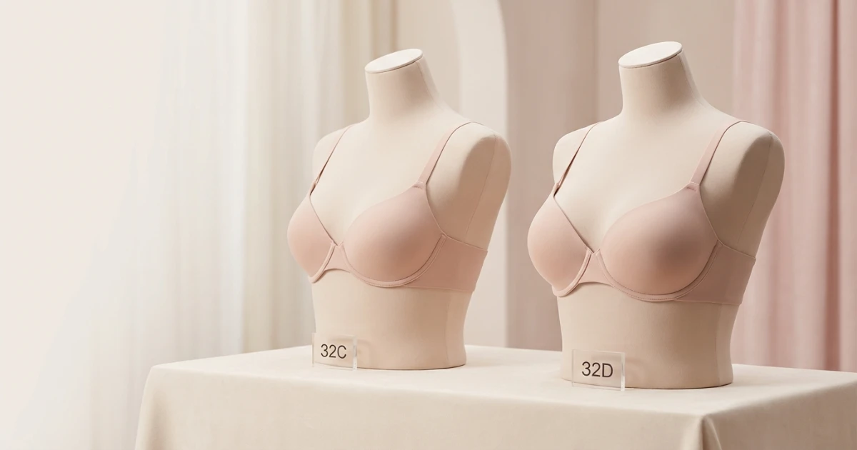 32C vs 32D bra size