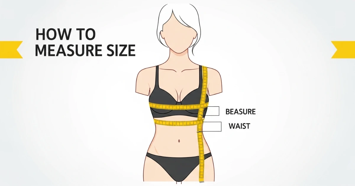 diagram showing underbust and bust measurements for calculating 32D and 32DDD bra sizes