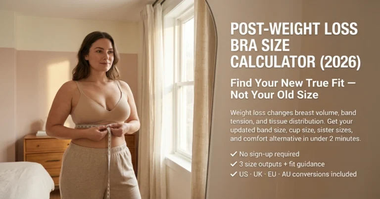 Free Post-Weight Loss Bra Size Calculator
