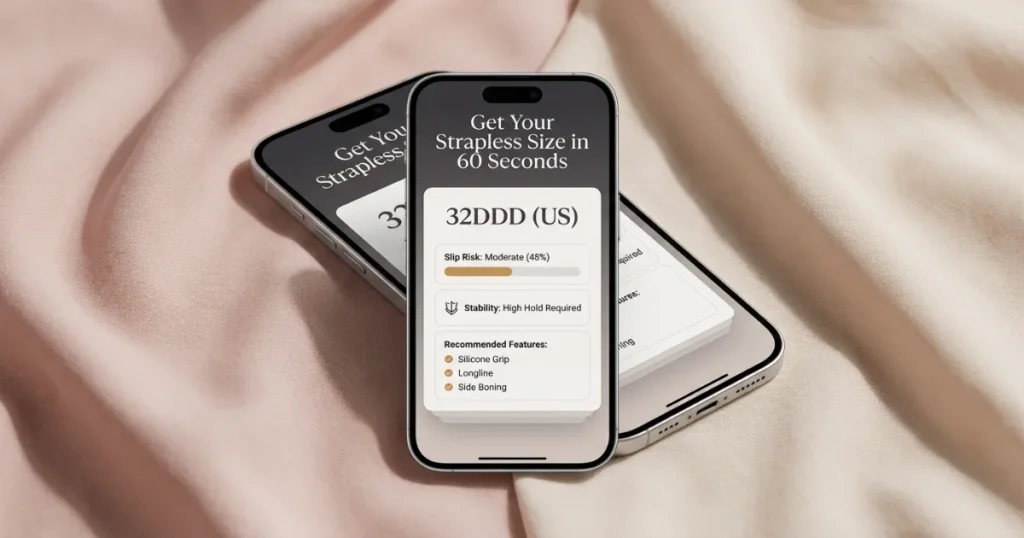 Strapless Bra Size Calculator