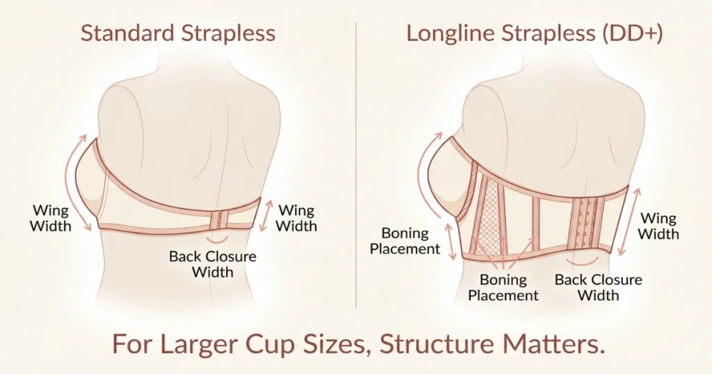 Strapless Bra Size Calculator