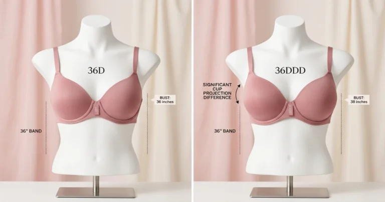 36D vs 36DDD Bra Size