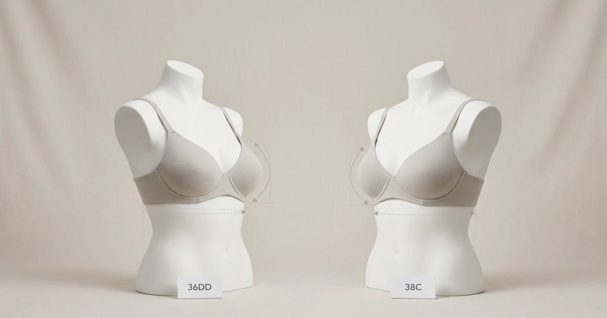 36DD vs 38C: Measurement Difference & Which Fits You