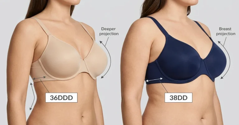 36DDD vs 38DD bra size