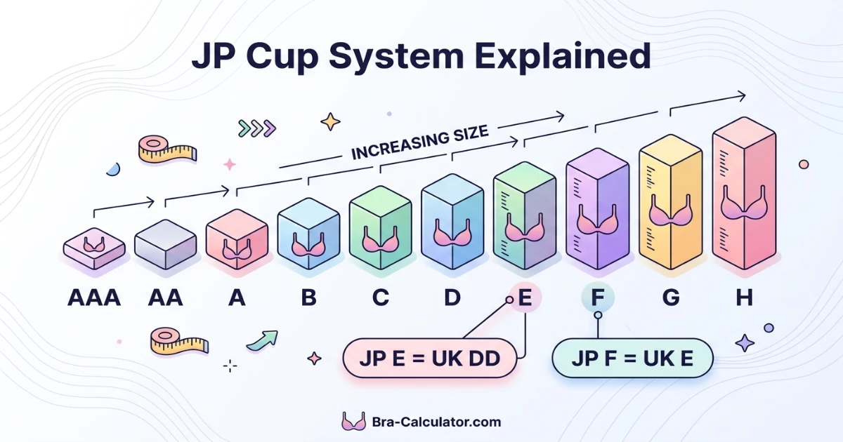 Different breast shapes and bra fitting examples showing correct Japanese bra size support across Wacoal Japan and Triumph JP styles