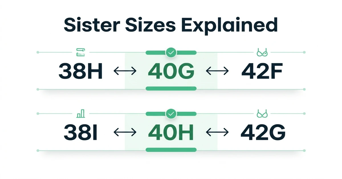 Sister size ladders for 40G and 40H