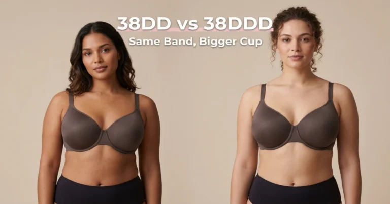 Bra size comparison 38DD vs 38DDD