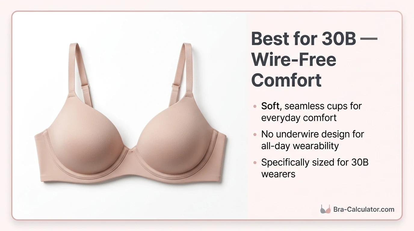 Warner's Women's Elements of Bliss Wire-Free Contour Bra — available in 30B for all-day comfort