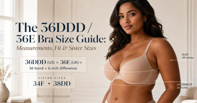 36DDD / 36E Bra Size Guide