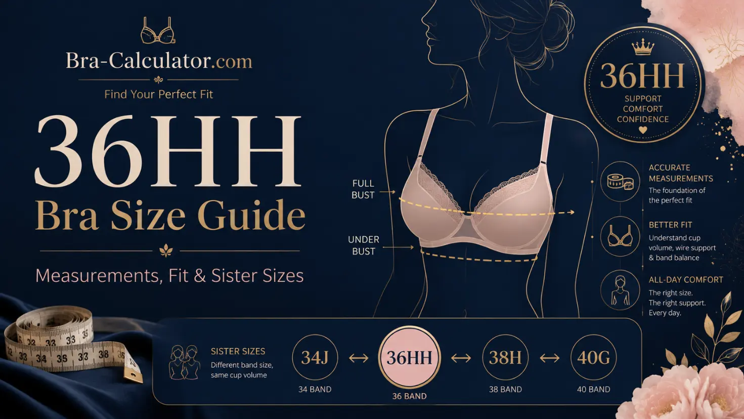 36HH Bra Size Guide
