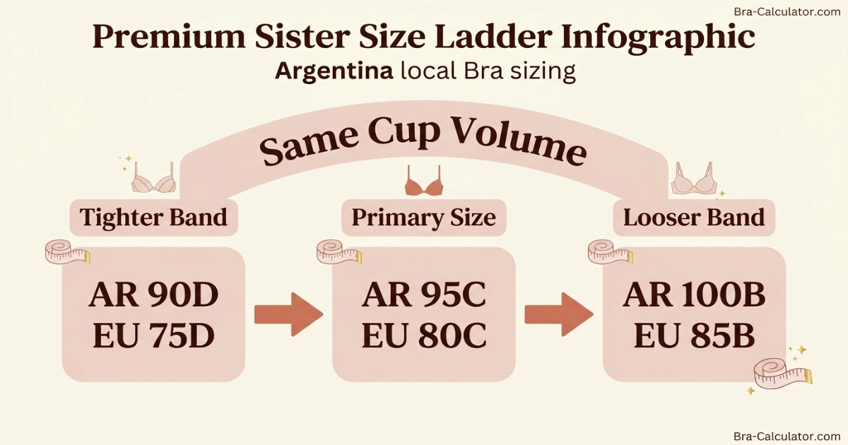 Argentina bra styles from Peter Pan Sweet Victorian and Triumph Argentina showing correct Argentina local bra sizing and cup coverage
