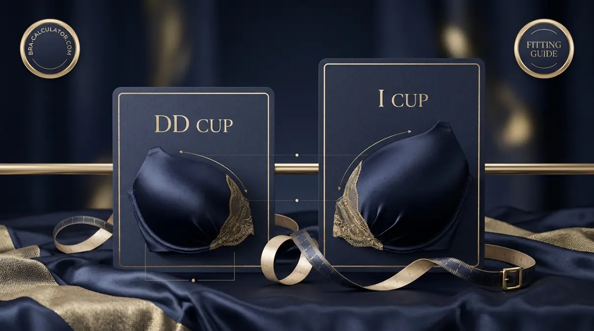 DD Cup vs I Cup hero comparison graphic with dark navy and gold branding
