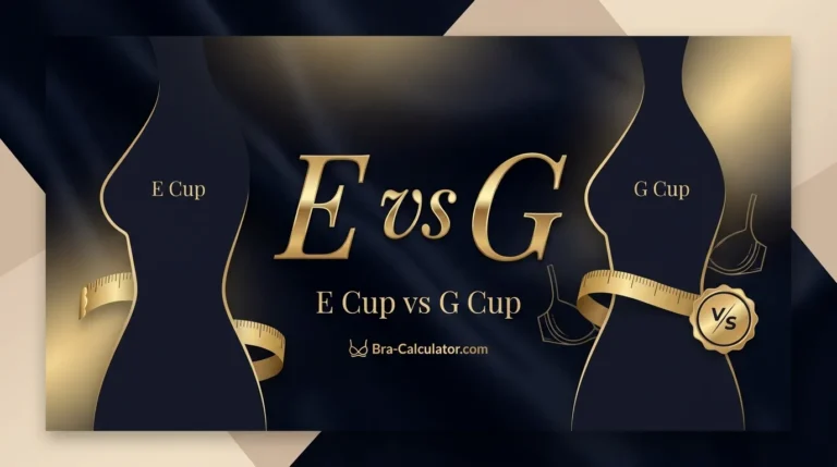 E Cup vs G Cup: Measurements, Fit & Sister Sizes