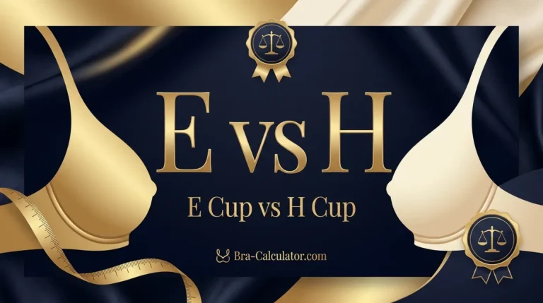 E Cup vs H Cup: Measurements, Fit & Sister Sizes