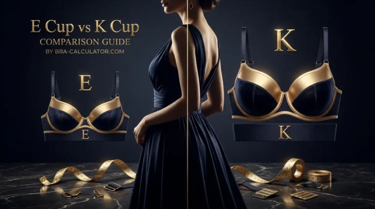 E Cup vs K Cup: Measurements, Fit & Sister Sizes