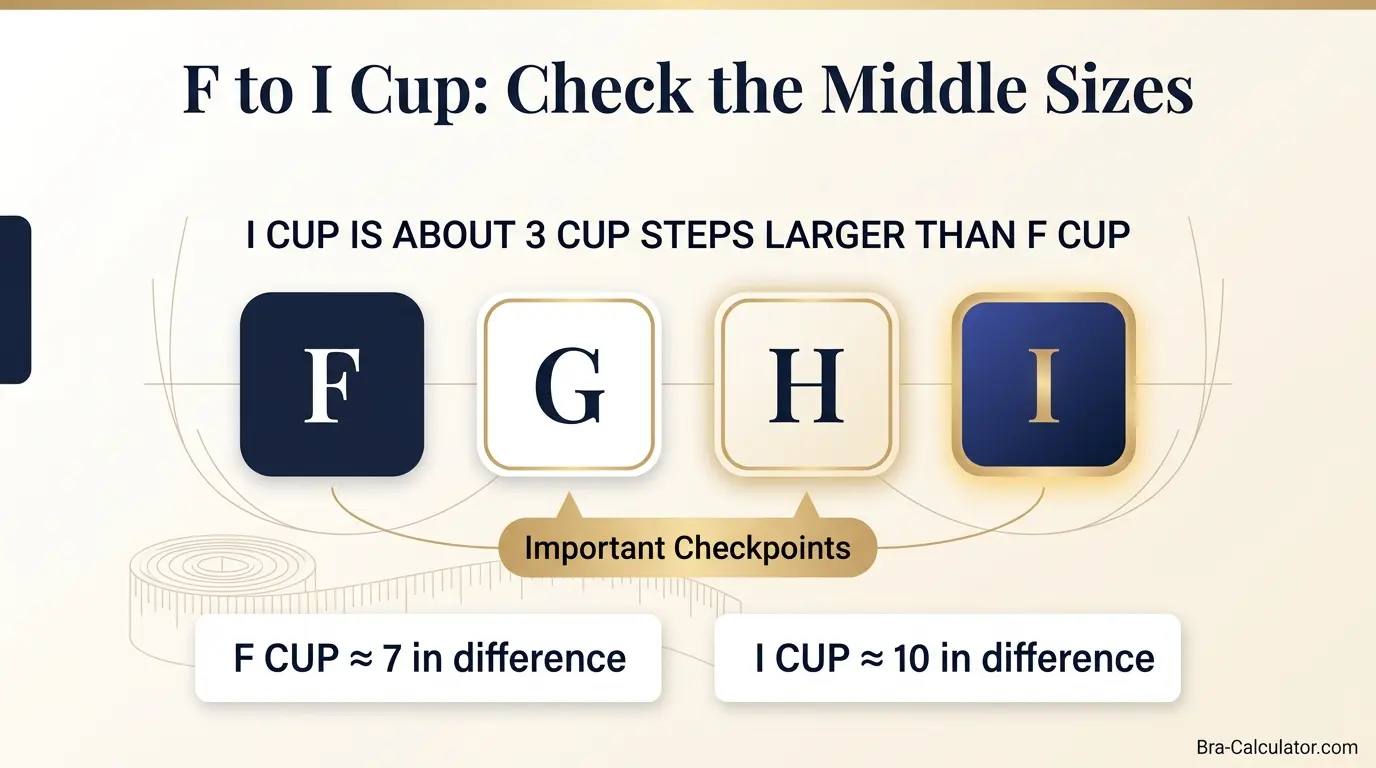 F Cup vs I Cup same-band visual volume comparison infographic