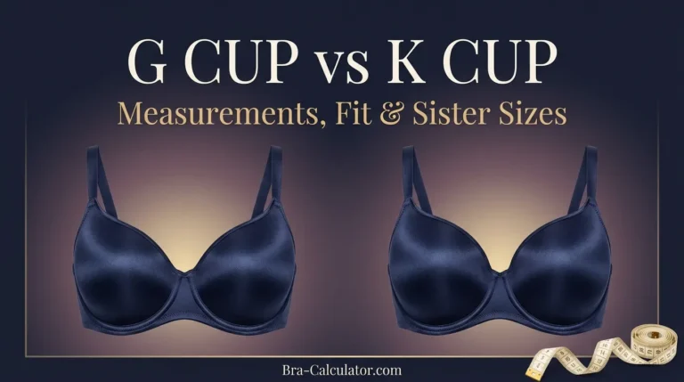 G Cup vs K Cup: Measurements, Fit, Volume & Sister Sizes