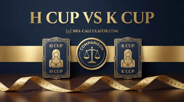 H Cup vs K Cup: Measurements, Fit, Volume & Sister Sizes