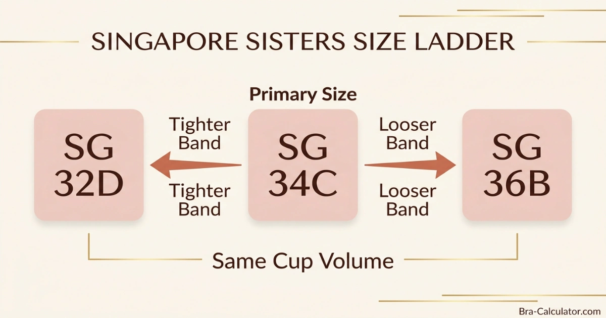 Singapore bra styles from Triumph Singapore, Sorella Singapore and Wacoal Singapore Wacoal SG Zalora SG and Triumph Singapore showing correct Singapore US-style bra sizing and cup coverage
