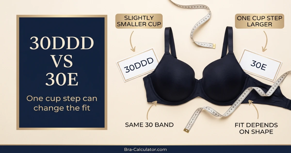 30DDD vs 30E comparison hero graphic with premium navy and gold styling