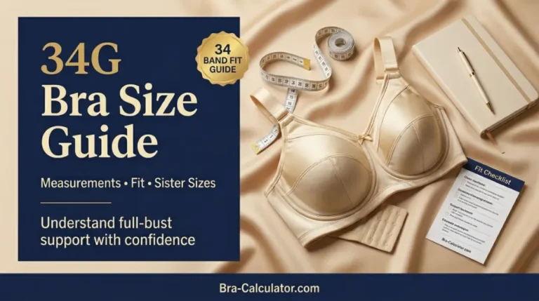 34G Bra Size Guide