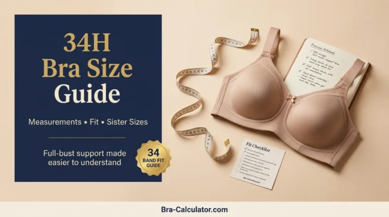 34H Bra Size Guide