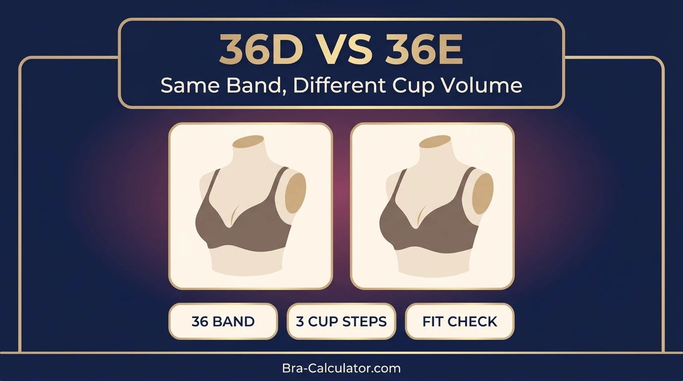 36D vs 36E comparison hero graphic with premium navy and gold styling
