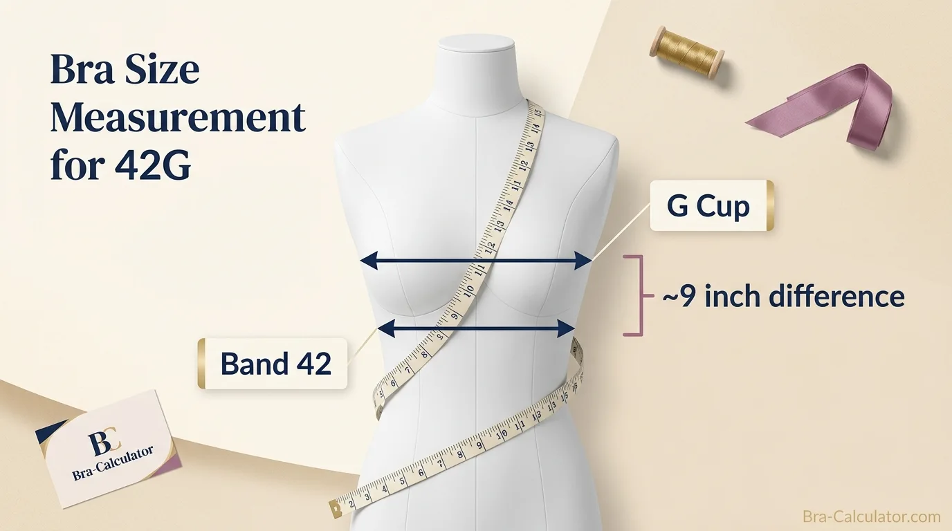 42G measurement logic with underbust full bust and cup difference explained