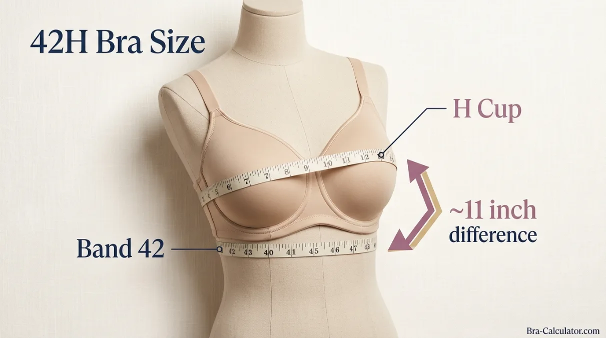 42H measurement logic with underbust full bust and cup difference explained
