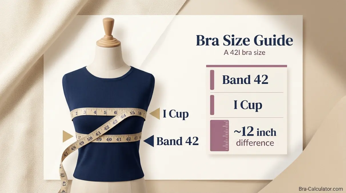 42I measurement logic with underbust full bust and cup difference explained
