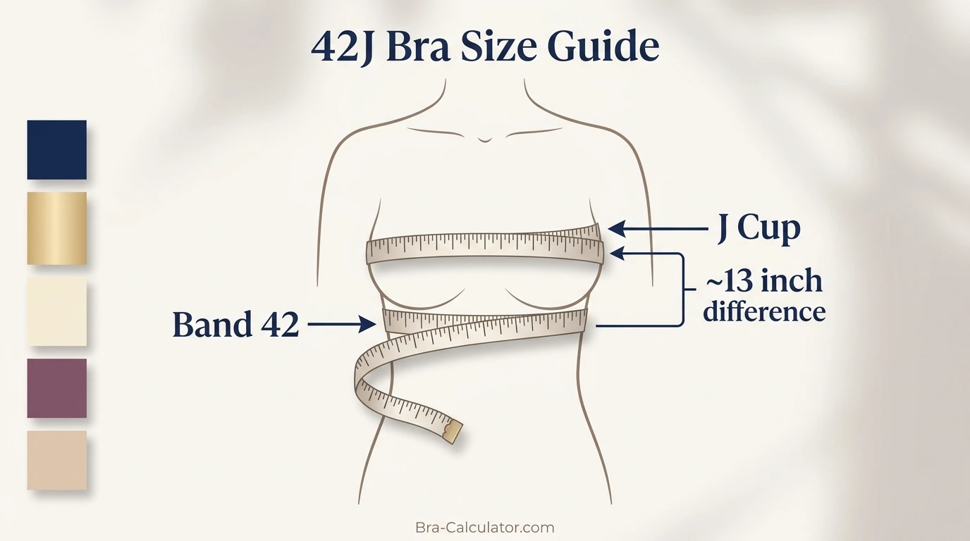 42J measurement logic with underbust full bust and cup difference explained