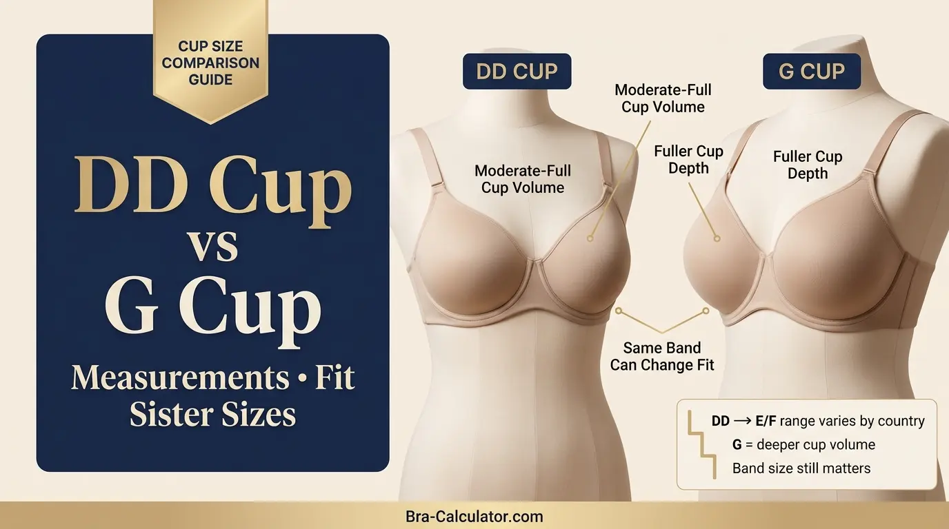DD Cup vs G Cup: Actual Size Difference Explained