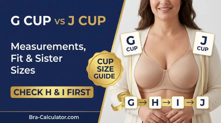 G Cup vs J Cup: Measurements, Fit & Sister Sizes