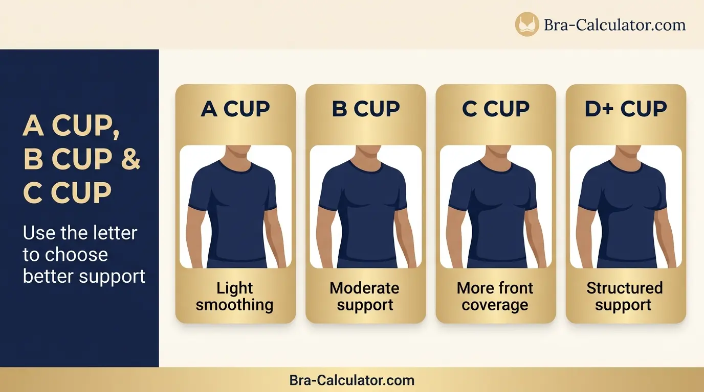 A cup B cup and C cup meaning for men with gynecomastia support guide