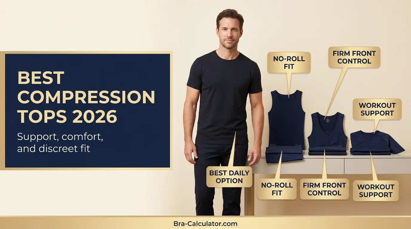 Best compression tops for gynecomastia 2026 review showing men's chest support garment categories