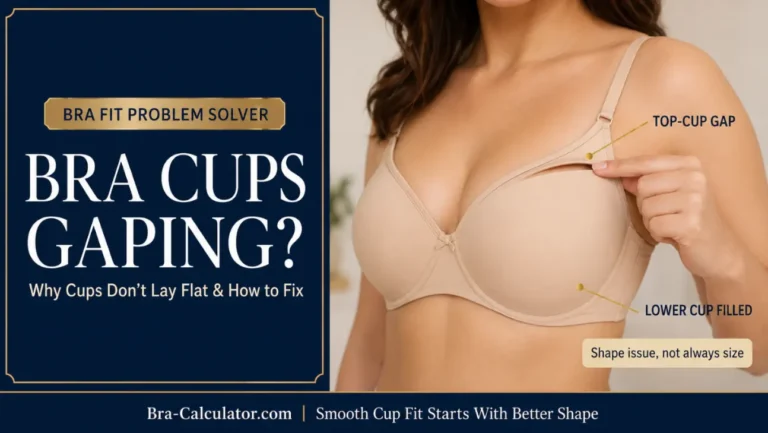 Bra Cup Gaping: Why Cups Don't Lay Flat & How to Fix