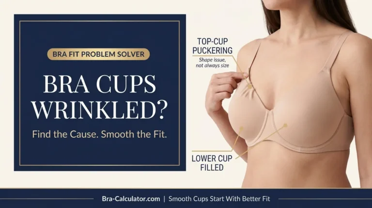 Bra Cups Wrinkled or Puckering: What It Means & Fixes