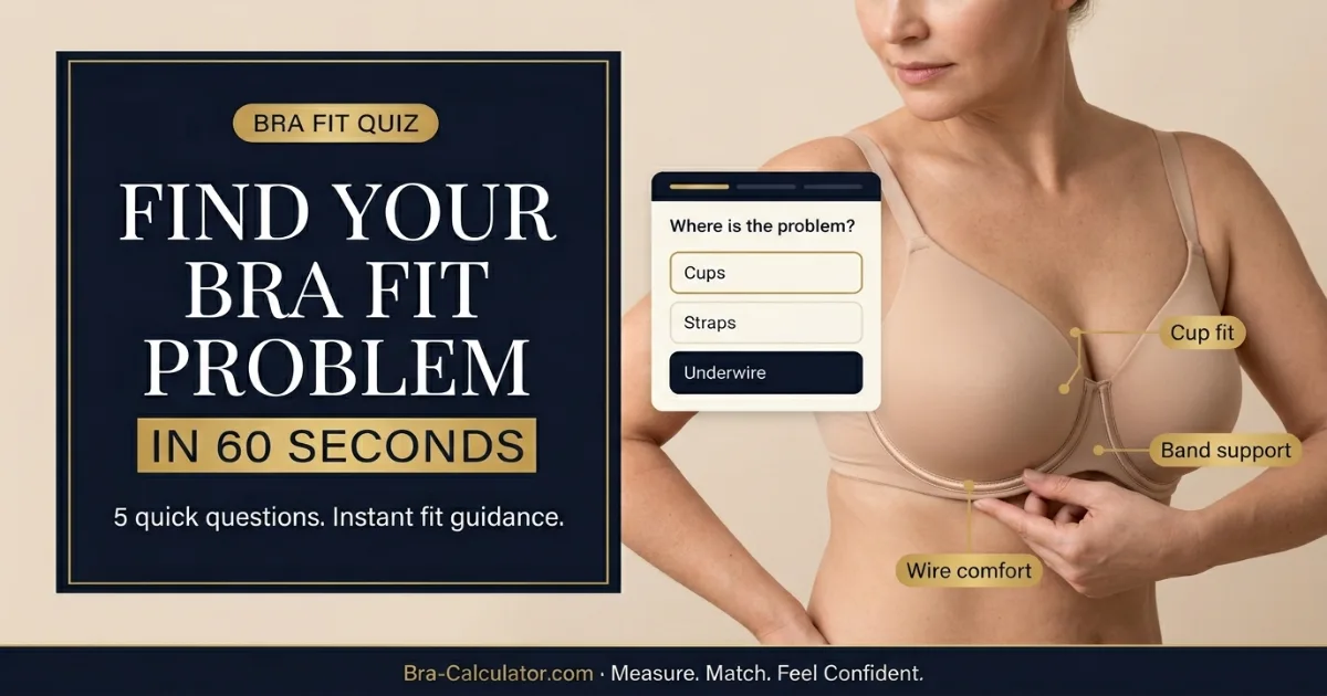 Bra Fit Quiz: Find Your Fit Problem in 60 Seconds