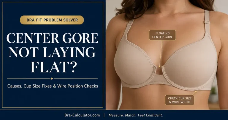 Bra Center Gore Not Laying Flat: Causes & Size Fix